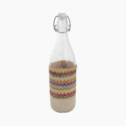 ZINNIA / Glass ( summer-waves Bottle 1 Liter cloth Cover )