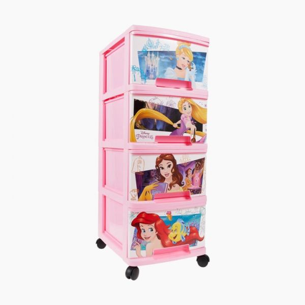 Princess Four Drawer Cabinet - Pink
