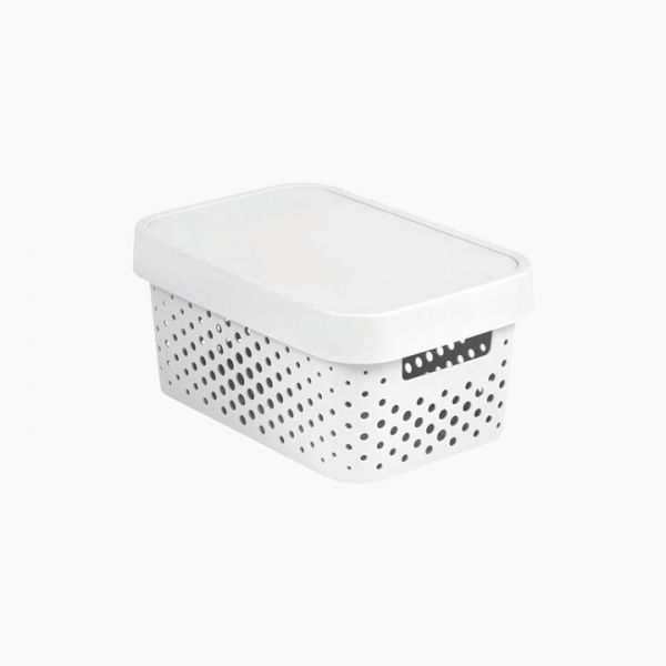 Infinity Dot Box 4.5l with lid White