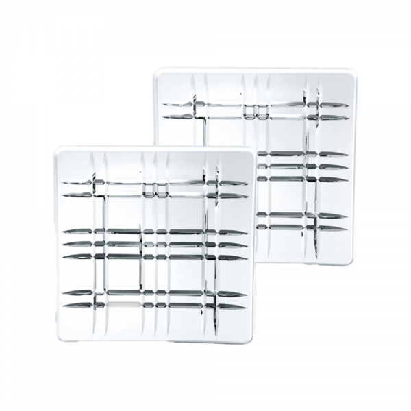 Nachtmann / Glass ( Square  Set of 2 small plate 14 cm )