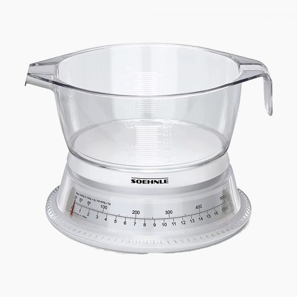 Soehnle -Glass-(Vario kitchen scale With detachable bowl 500 Grams)