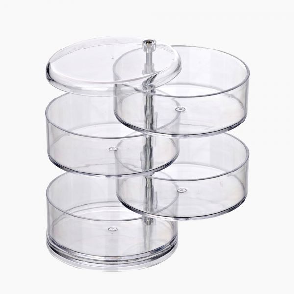 Wenko / Acrylic ( Tower Makeup Organizer 4 Compartments )
