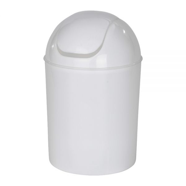 Wenko / ( Economic swing cover bin 6 Liter )White