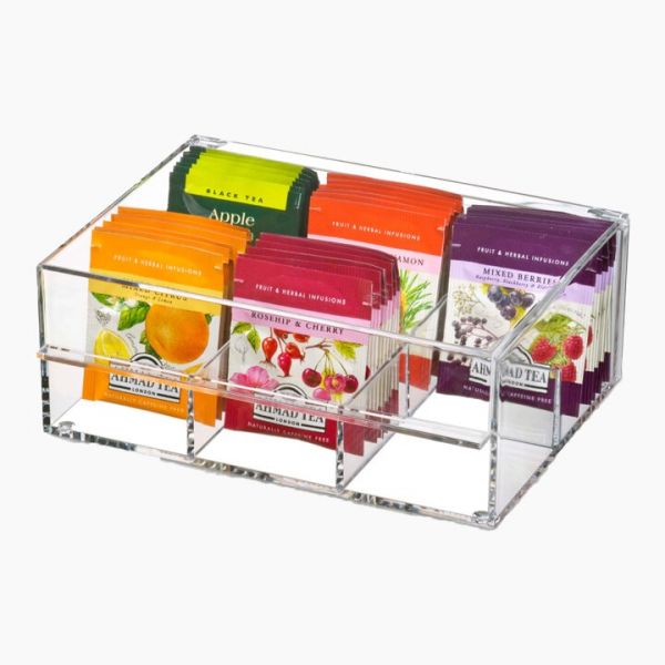 HEC-Acrylic ( 6 Compartment tea box )