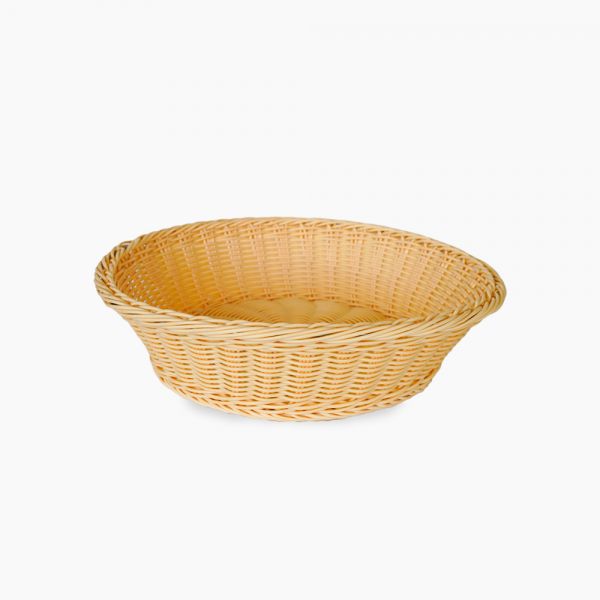 Sunnex / Plastic Rattan ( Round bread basket 38 cm )