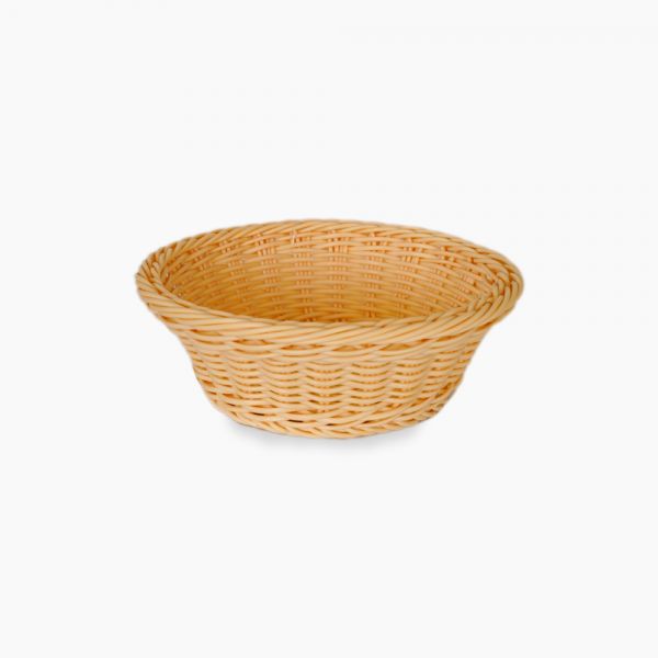 Sunnex / Plastic Rattan ( Round bread basket 23 cm )