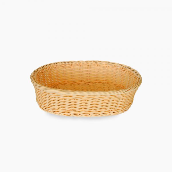 Sunnex / Plastic Rattan ( Oval bread basket 26 x 38 cm )