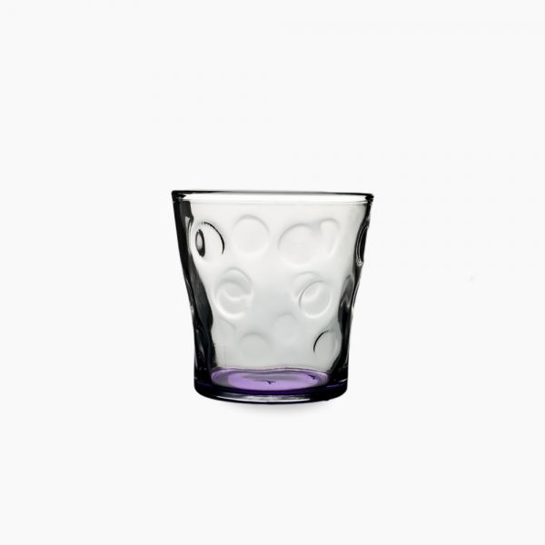 Zinnia / Glass ( Rock Dots Set of 6 colored glass tumblers 290 ml )