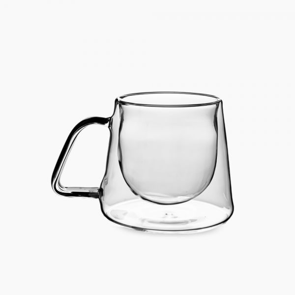 Zinnia / Glass ( Flat Double glass set of 2 mugs 260 ml )