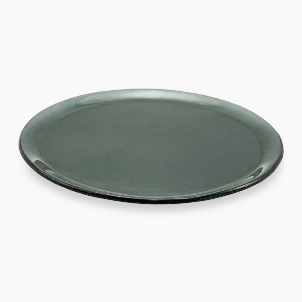 Rosa-Glass-(Plate Round 32.5 CM Black)