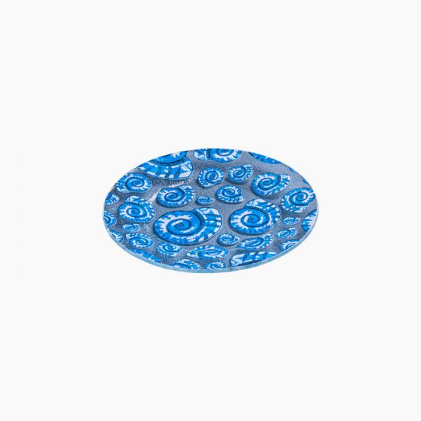 Rosa / Glass ( Blue Shell 21 CM serving Plate )