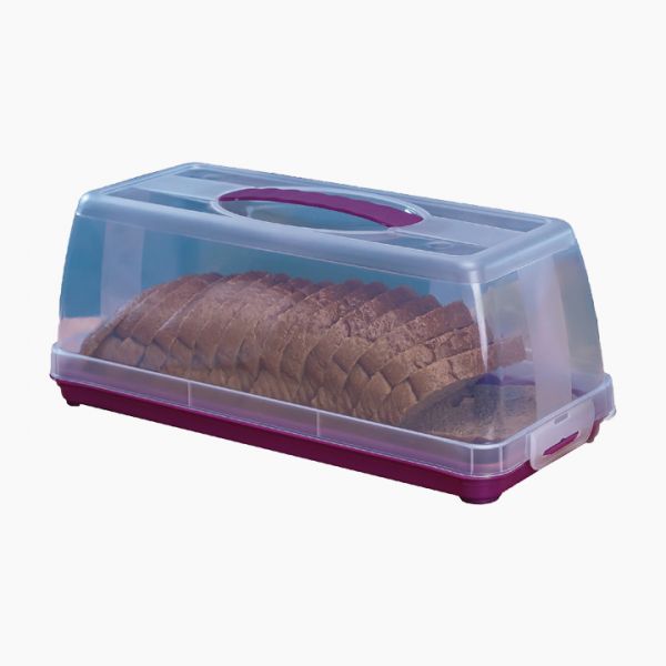AKSA / Plastic ( Toast Bread Storage Box )|Purple