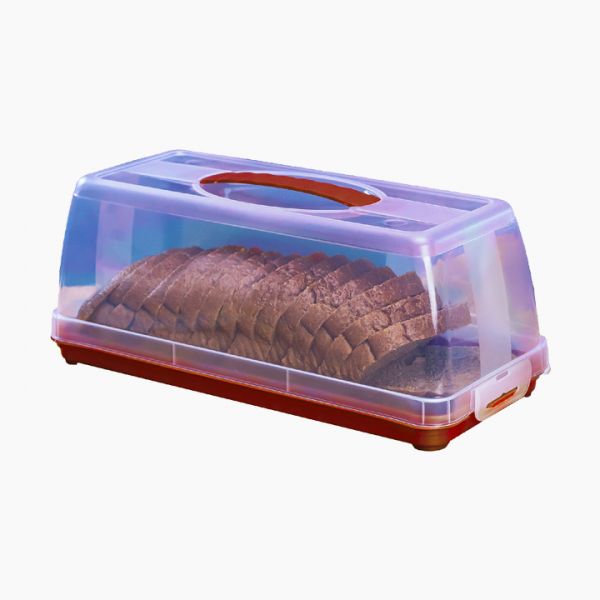 AKSA / Plastic ( Toast Bread Storage Box )|Red