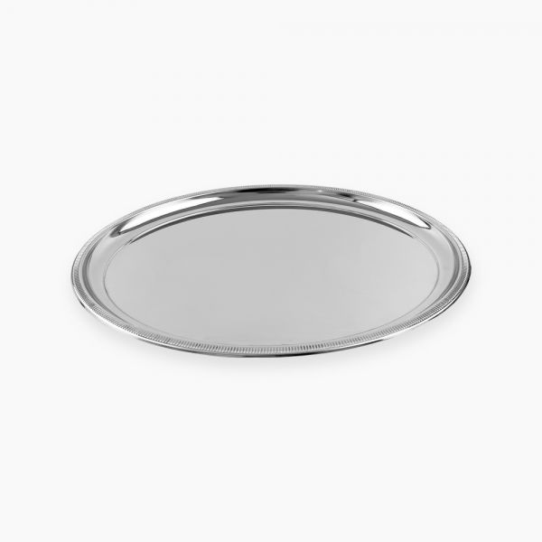 ZINNIA / Stainless Steel ( Service oval 50 cm  )