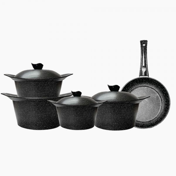 ZINNIA / Aluminium ( Granite Cookware Set 9 pcs  )