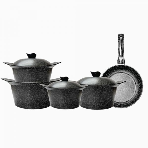 ZINNIA / Aluminium ( Granite Cookware Set 9 pcs  )AA