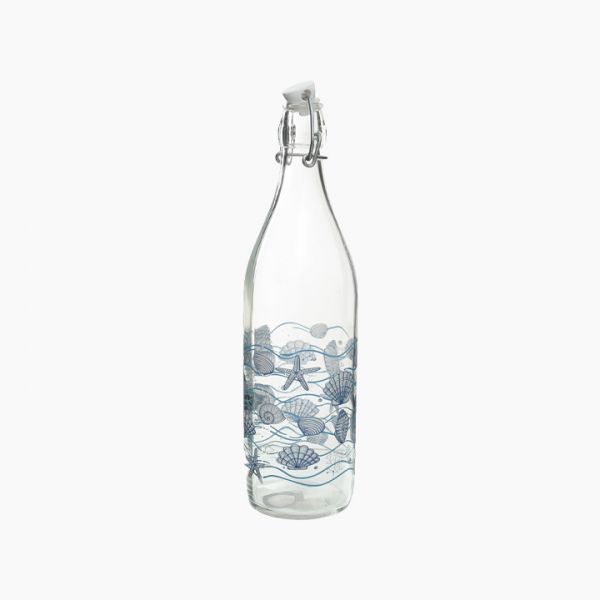 ZINNIA / Glass ( Sea Shells Bottle 1 Liter )