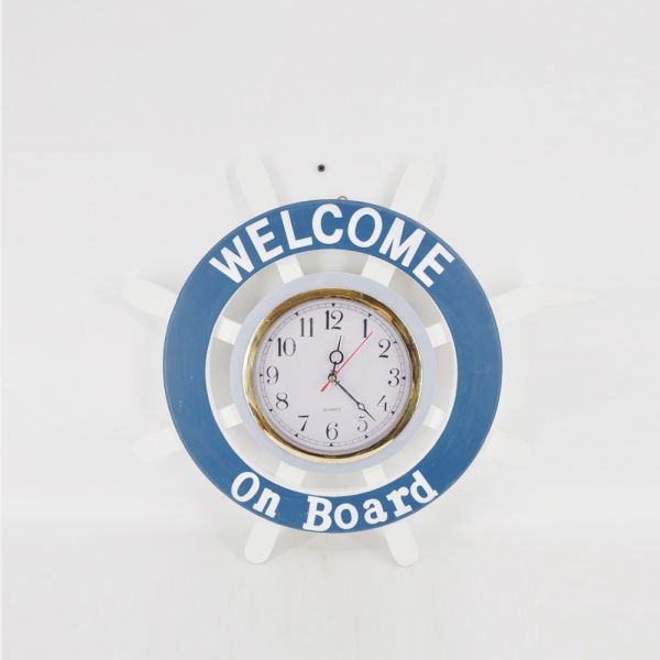 Large Rudder Wall Clock