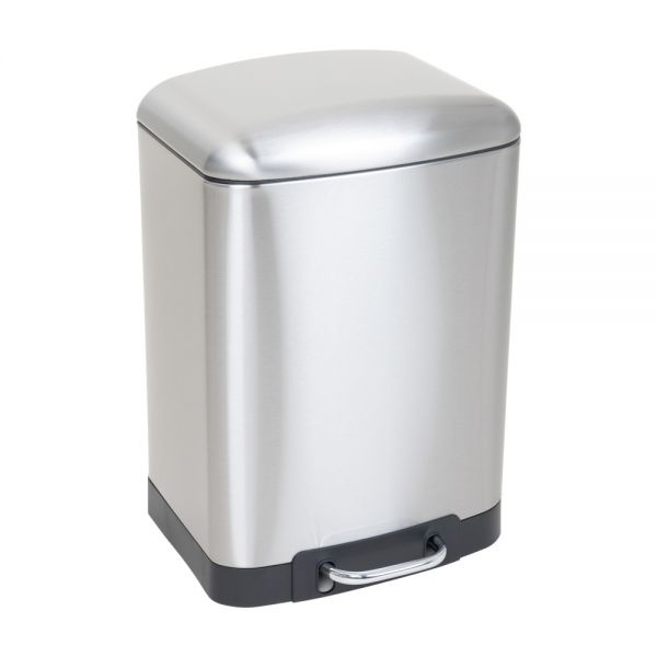 ZINNIA / Metal ( Rectangular Metal Waste bin with Pedal 12 Liter )