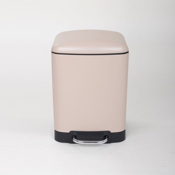 ZINNIA / Metal ( Rectangular Metal Waste bin with Pedal 6 Liter )BA