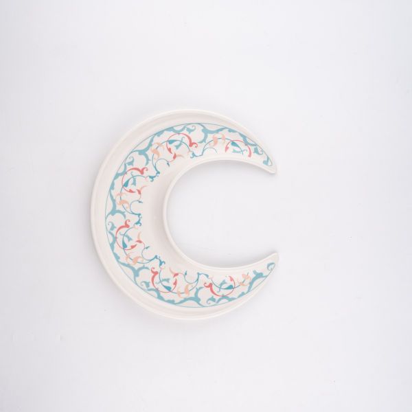 Rosa / Porcelain ( Decorations Crescent Serving Plate )