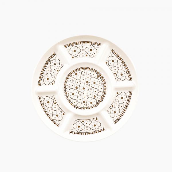 Rosa / Porcelain ( Andalusia Divided Serving Plate 30 cm / 7 Compartments )