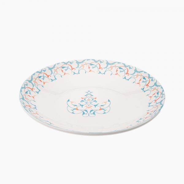 Rosa / Porcelain ( Decorations Fruit Serving Bowl Ribbed 40 cm )