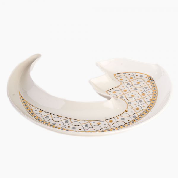 Rosa / Porcelain ( Andalusia Minaret/Crescent Serving Plate )