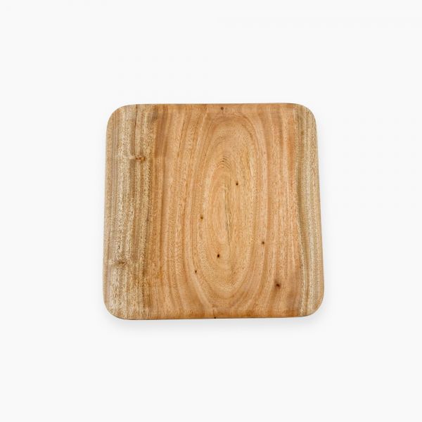 Wooden Square Plate 25*25 CM (A)