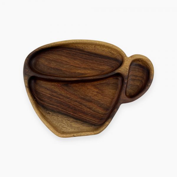 Wooden divided service ( shape Mug )