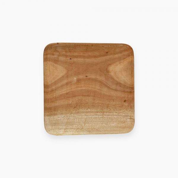 Wooden Square Plate 20*20 CM (B)