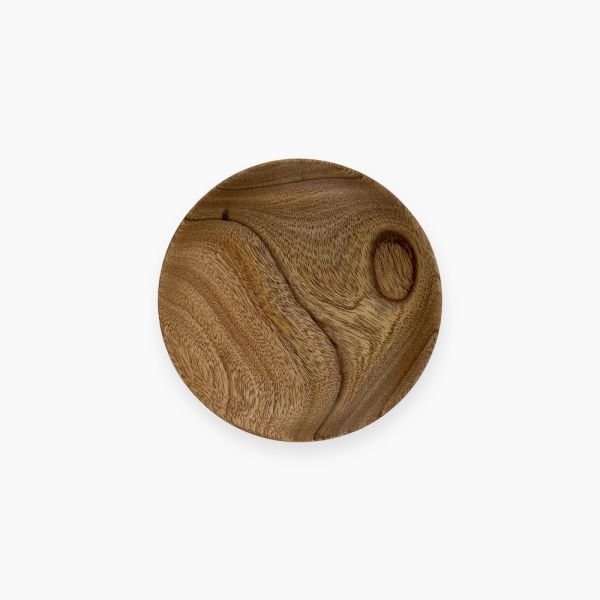 Wooden Mugna round plate 20 cm