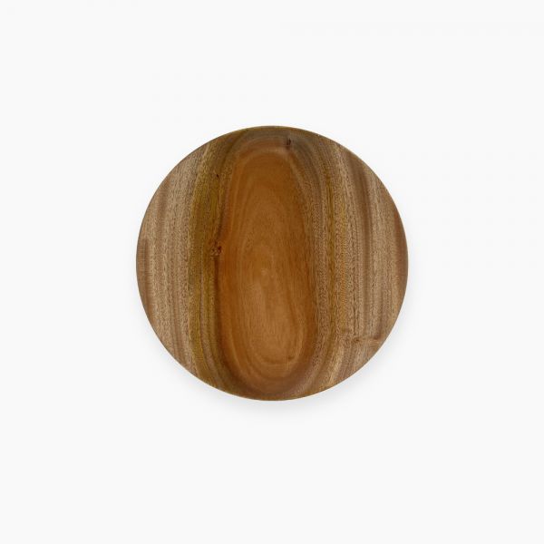 Wooden Mugna round plate 25 cm