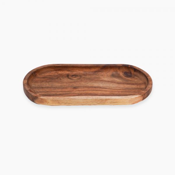 Wooden Oval service 25*12 CM