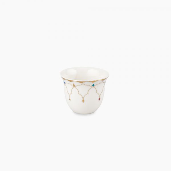 Rosa / Porcelain ( Zina Arabic Coffee Set 6 pcs 60 ml )