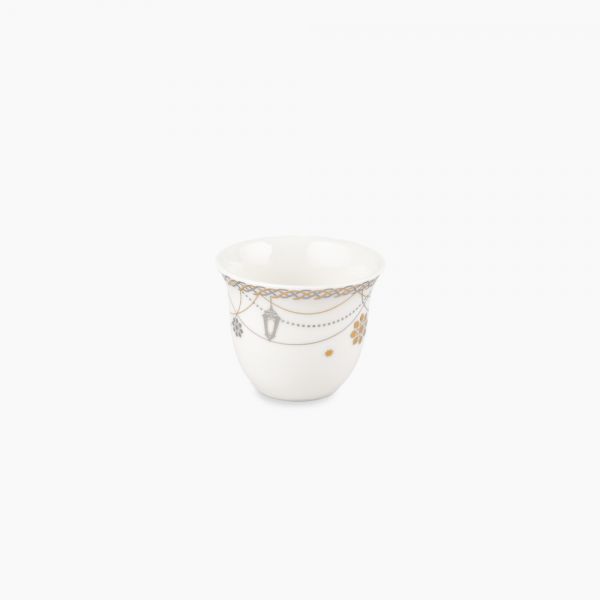 Rosa / Porcelain ( Farha Arabic Coffee Set 6 pcs 60 ml )