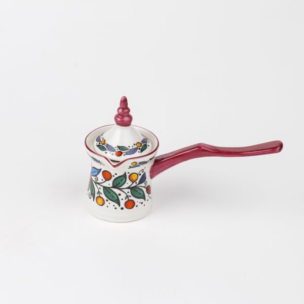Rosa / Porcelain ( Flora Red Small coffee Pot+ Lid )