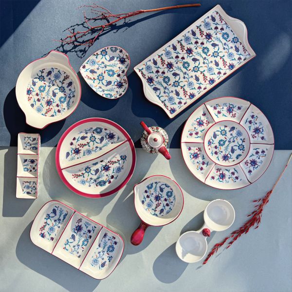 Rosa / Porcelain ( Turkish 11 pieces Breakfast set )
