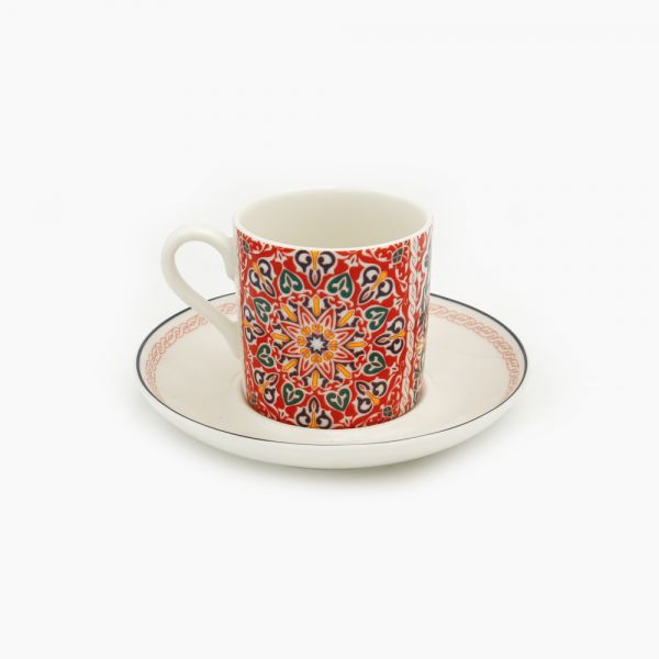 Rosa / Porcelain ( Khayameya Red Dora Coffee Set 12 pcs 100 ml )