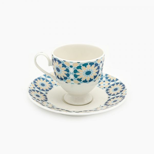 Rosa / Porcelain ( Arabic Star Violet Coffee Set 12 pcs 100 ml )