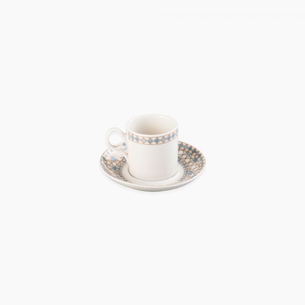 Rosa / Porcelain ( Arabesque Dora Coffee Set 6 pcs 60 ml )