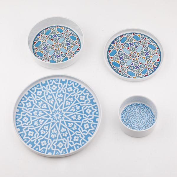 Rosa / Porcelain ( Marrakesh Ellipse Dinnerware Set  24 pcs )