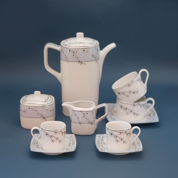 Rosa / Porcelain ( Bloom T.Shape Tea & Coffee set 29 pcs )