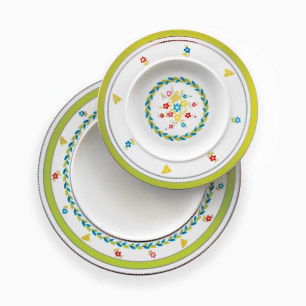Beauty Galaxy Decorated Dinnerware Set, 46 Pieces