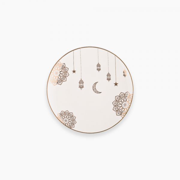 Rosa / Porcelain ( Golden Decorations Dinner Plate 27 cm )