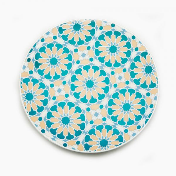 Rosa / Porcelain ( Arabic Star Dinner Plate 27 cm )