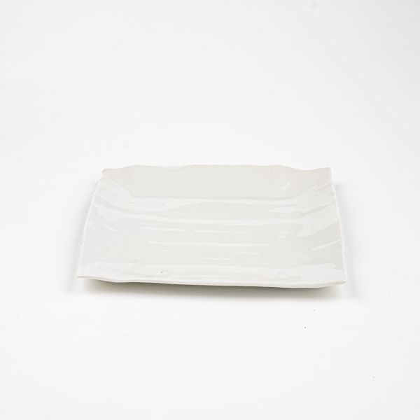 Rosa / Porcelain ( Ivory Organic Flat Plate 27 cm )