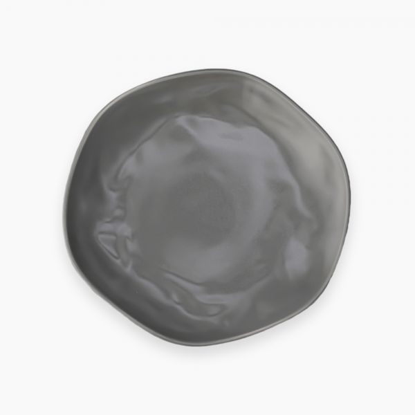 Rosa / Porcelain ( Matt Grey Dinner Plate 28 cm )