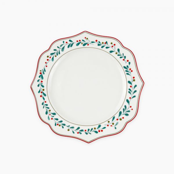 Rosa / Porcelain ( Xmas Dinner plate 27 cm )A