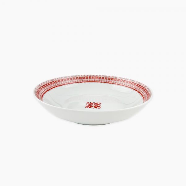 Rosa / Porcelain ( Xmas Soup plate 23 cm )